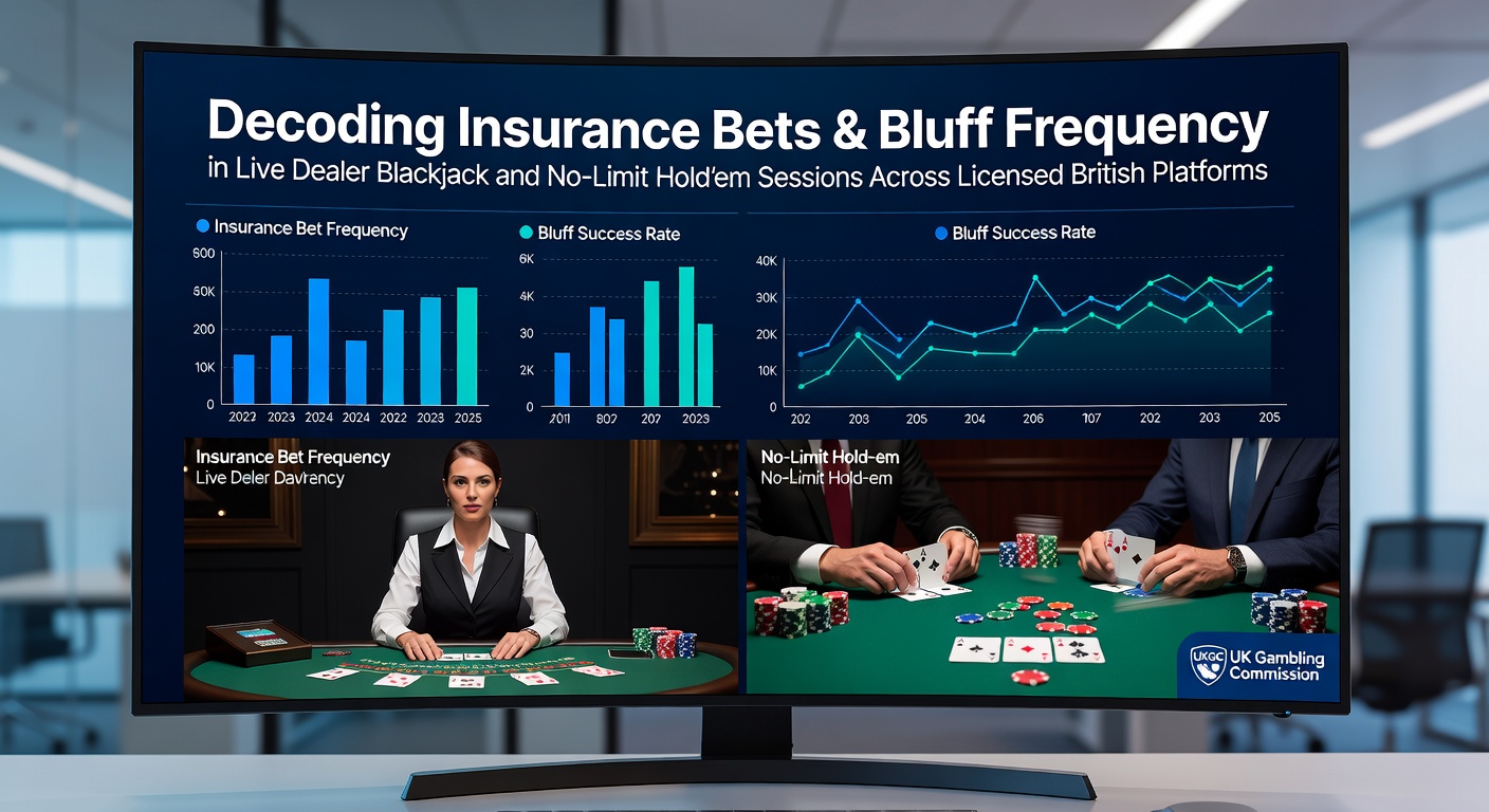 Live dealer blackjack table showing an insurance bet option during a dealer ace-up hand on a UK-licensed platform