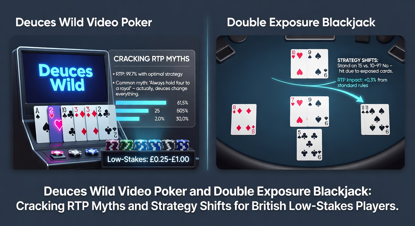 Vibrant screen capture of a Deuces Wild Video Poker game in action, showing dealt hands with wild deuces ready for strategic holds