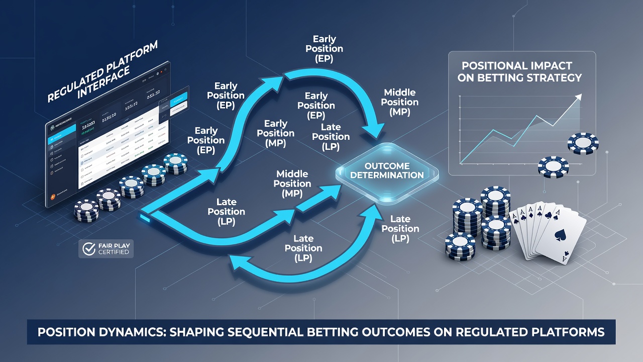 Data visualization chart displaying win rate percentages by position in sequential betting games on regulated platforms
