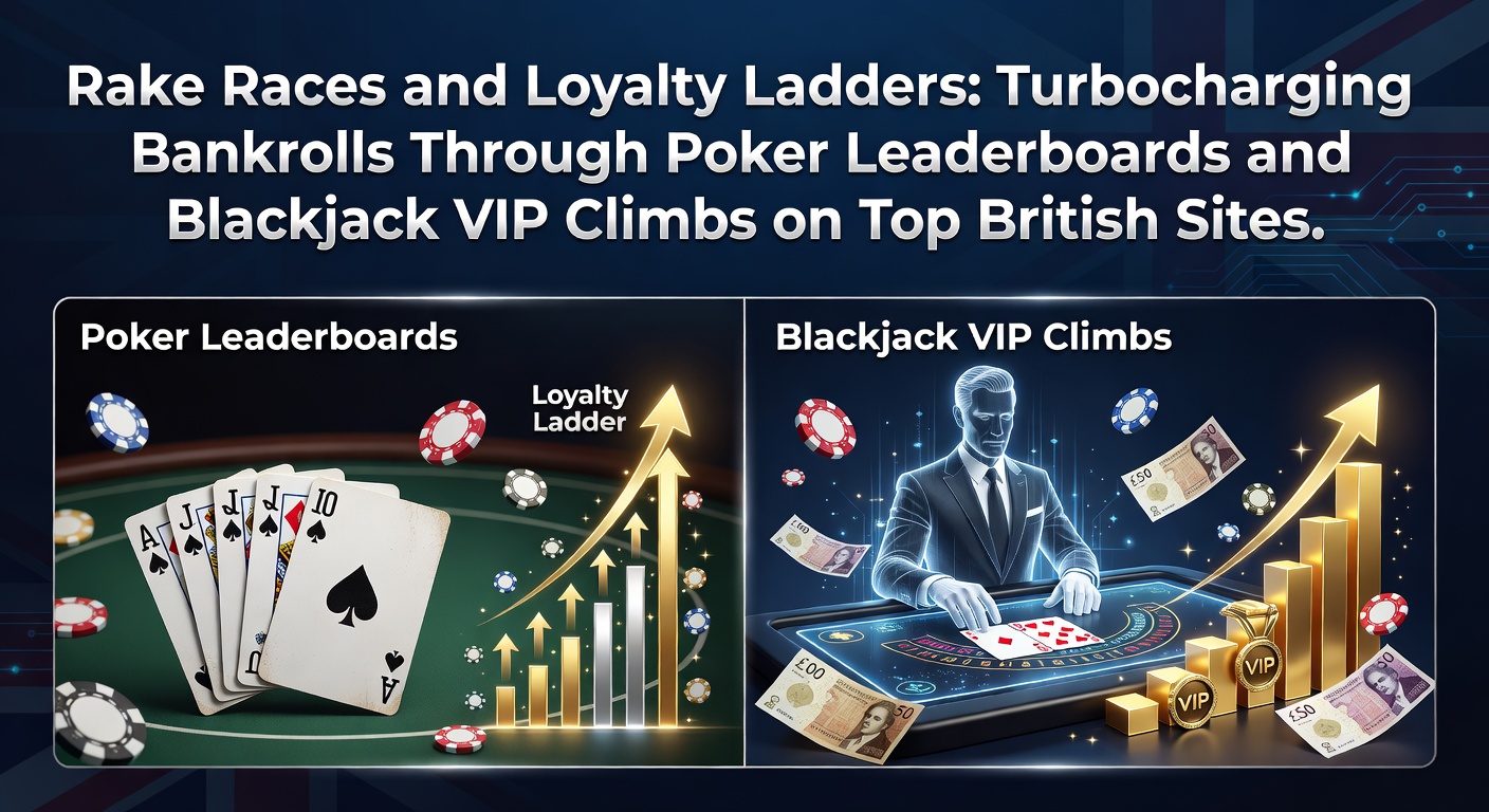 Dynamic poker leaderboard displaying top players in a rake race on a leading British online platform, with prizes stacking up in real-time